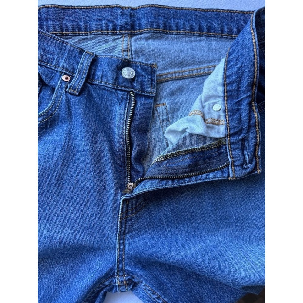 Levi's 559 Jeans Men 32X30 Blue Demin Relaxed‎ Fit Straight Leg Cowboy - Picture 3 of 15
